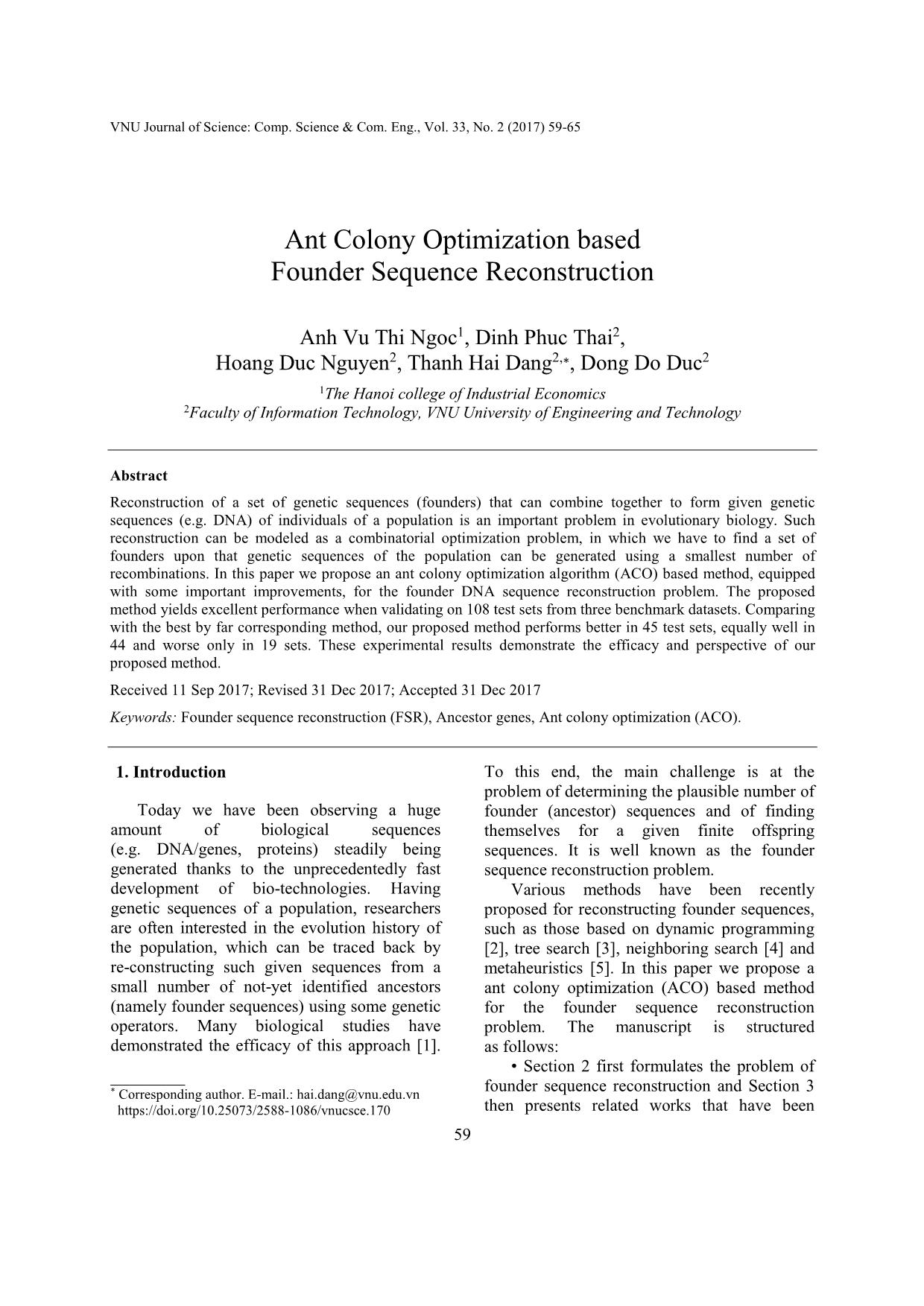 Ant colony optimization based founder sequence reconstruction trang 1