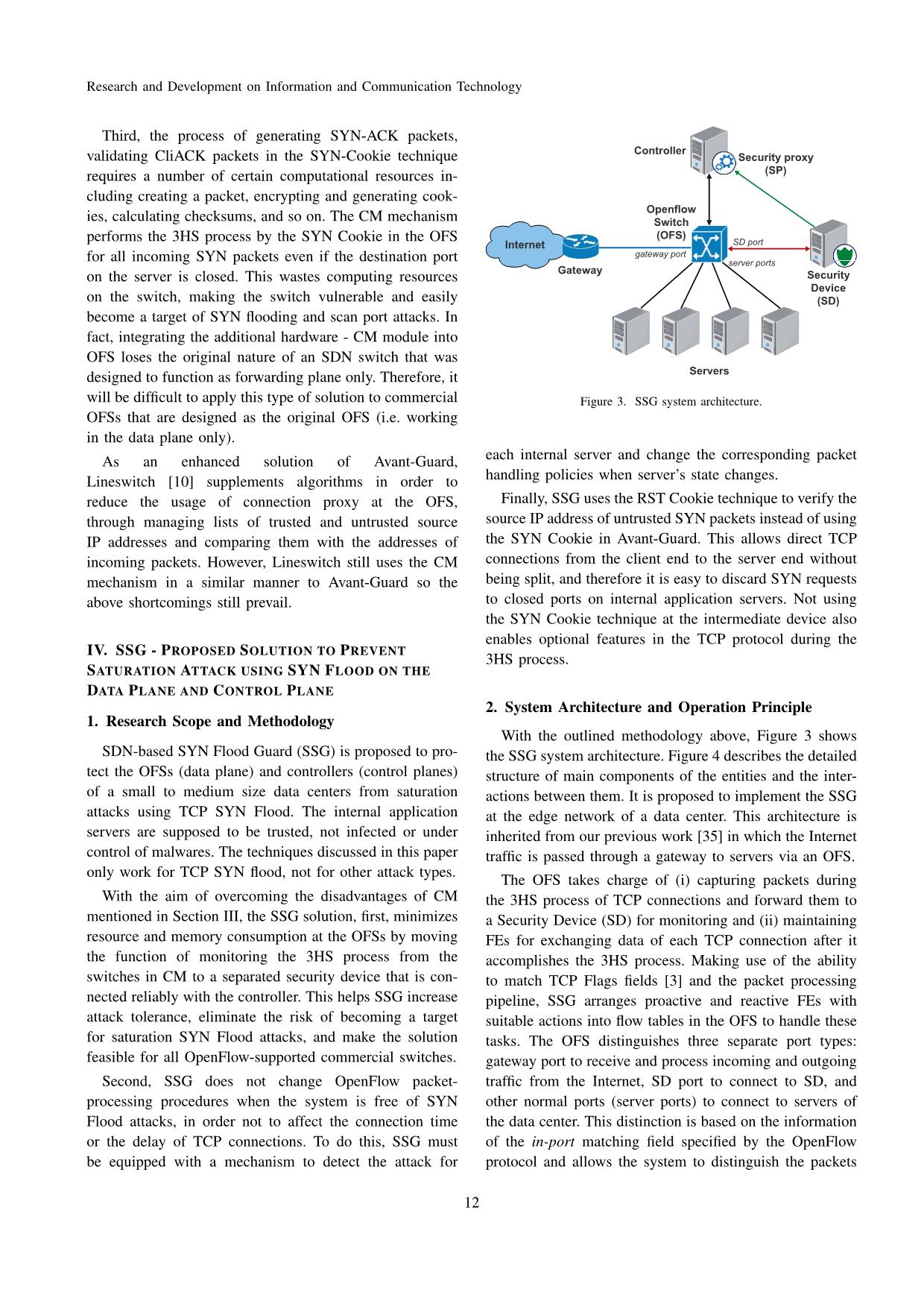 SSG - A solution to prevent saturation attack on the data plane and control plane in SDN/Openflow networks trang 5