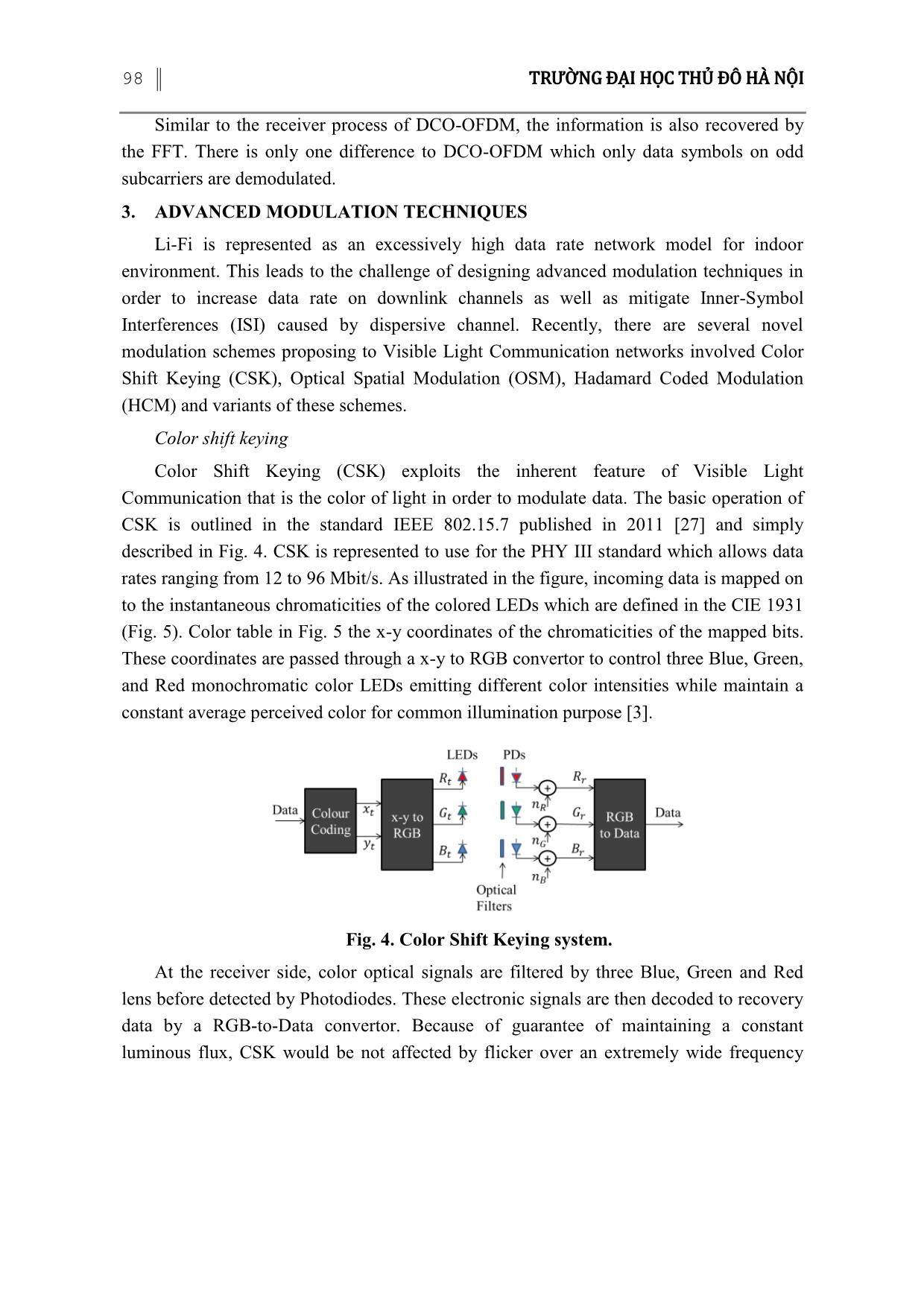 Study on modulation techniques for downlink chanel in Li-Fi trang 7