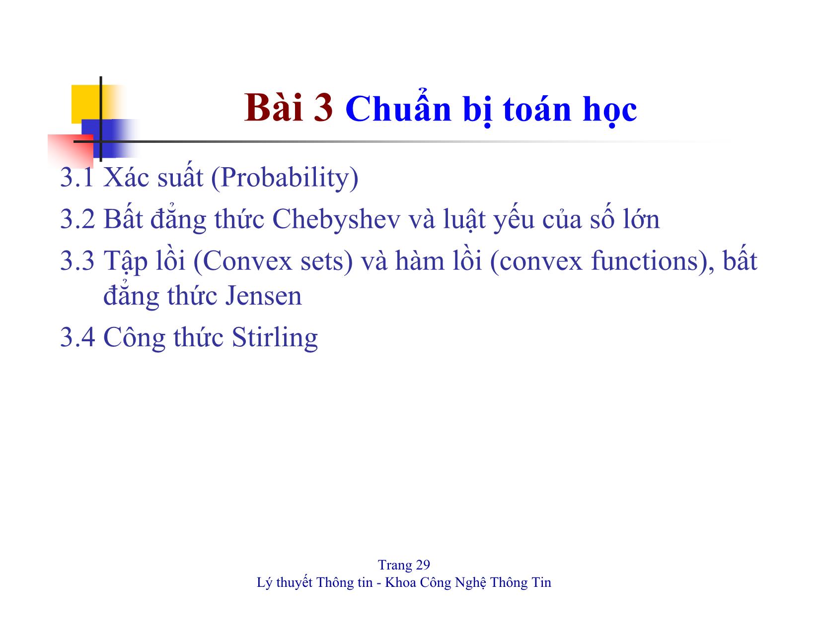 Bài giảng Khoa học máy tính - Chuẩn bị toán học - Nguyễn Phương Thái trang 1