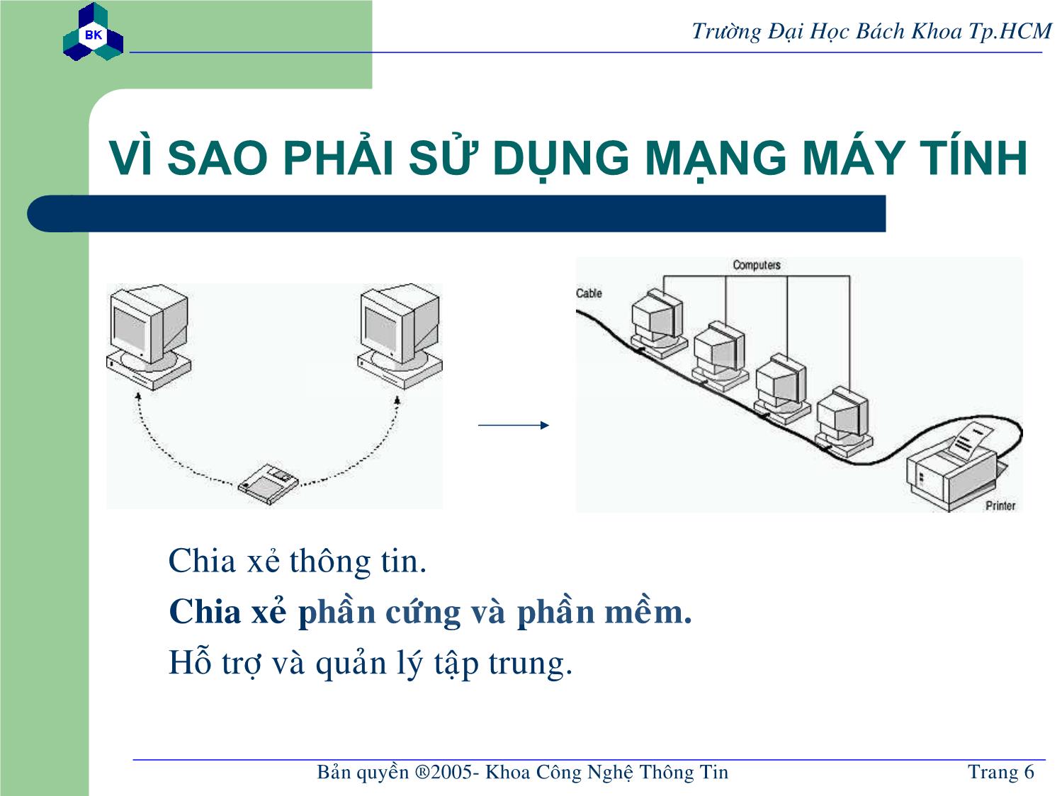 Bài giảng Lập trình mạng - Chương mở đầu: Khái quát về mạng máy - Nguyễn Cao Đạt trang 6