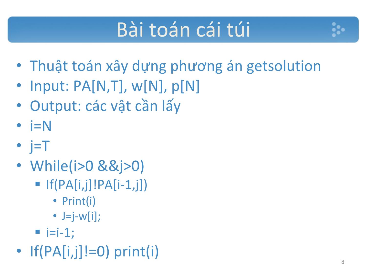 Bài giảng Các thuật toán tìm kiếm trang 8