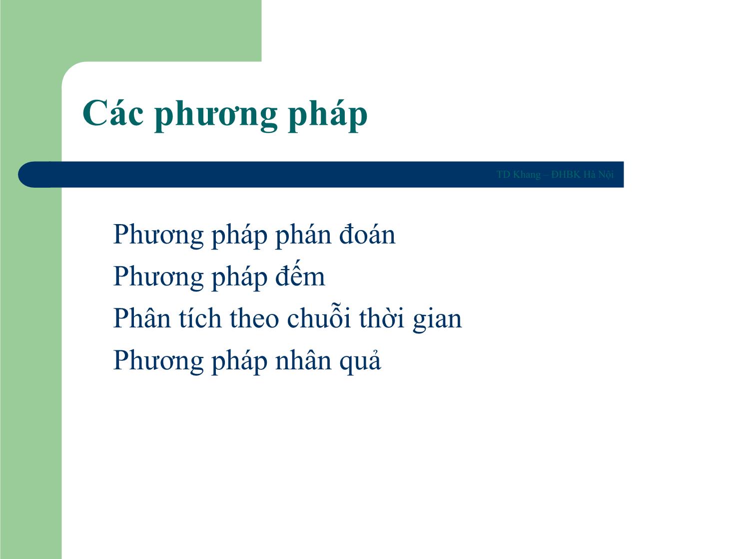 Bài giảng Một số bài toán ra quyết định trang 5