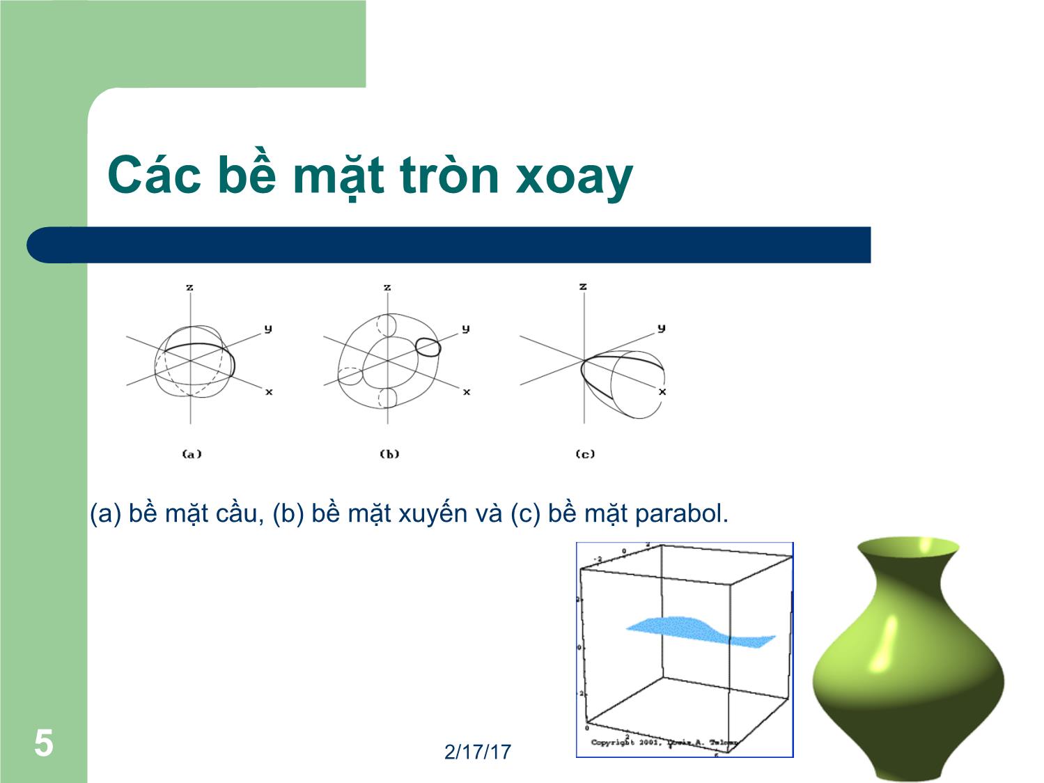 Bài giảng Đồ họa máy tính - Bài: Đường cong và bề mặt II - Mai Thị Châu trang 5