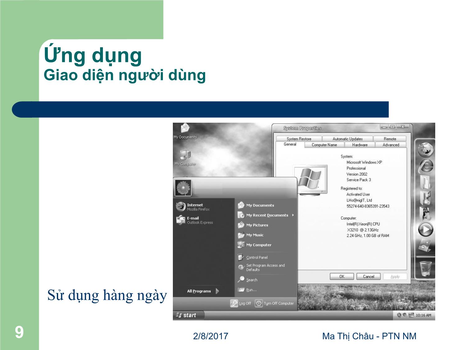 Bài giảng Đồ họa máy tính - Bài: Giới thiệu - Mai Thị Châu trang 9