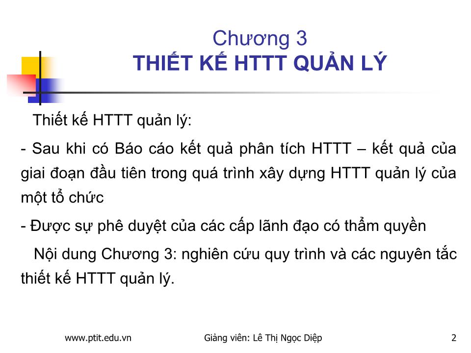 Bài giảng Xây dựng hệ thống thông tin quản lý trang 2