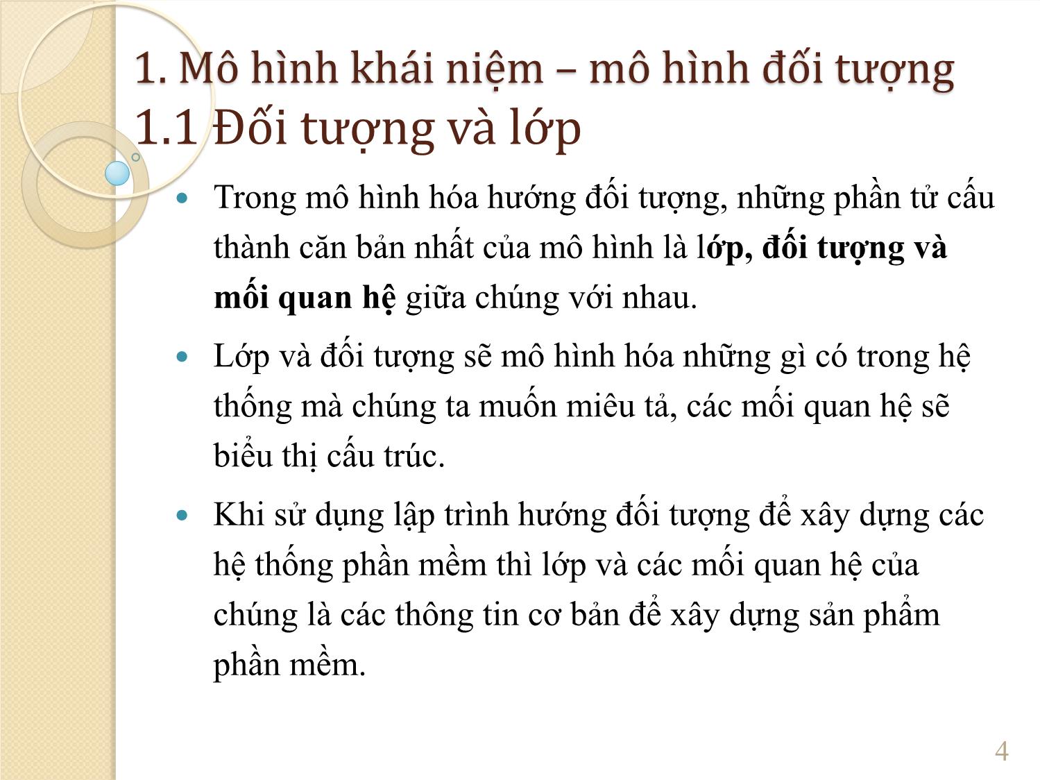 Bài giảng Phân tích hệ thống – mô hình khái niệm và biểu đồ lớp trang 4