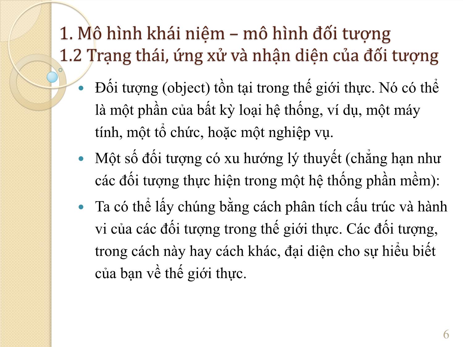 Bài giảng Phân tích hệ thống – mô hình khái niệm và biểu đồ lớp trang 6