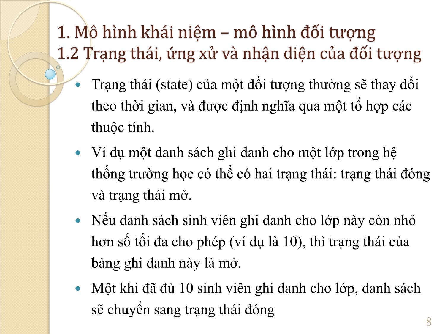 Bài giảng Phân tích hệ thống – mô hình khái niệm và biểu đồ lớp trang 8