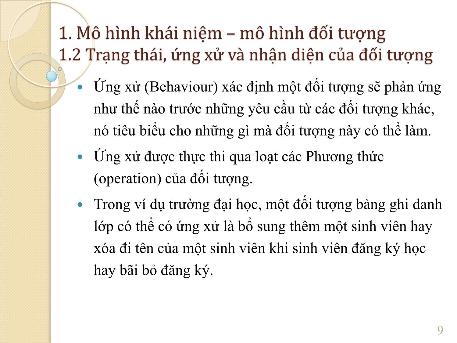 Bài giảng Phân tích hệ thống – mô hình khái niệm và biểu đồ lớp trang 9