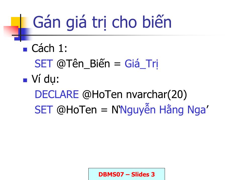 Bài giảng Lập trình với T, SQL trang 3