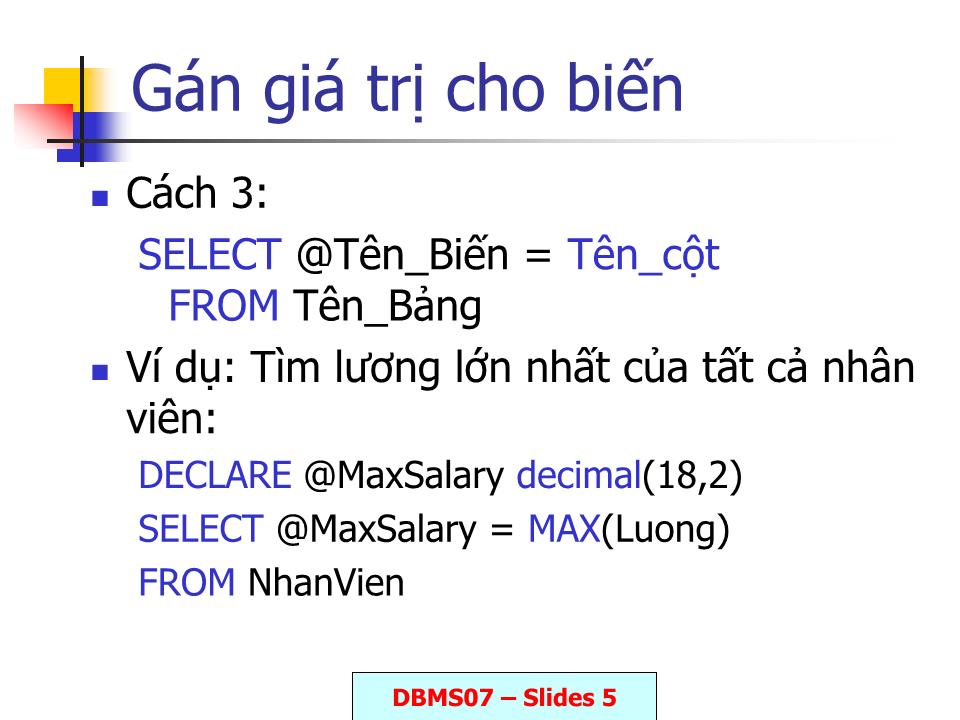 Bài giảng Lập trình với T, SQL trang 5