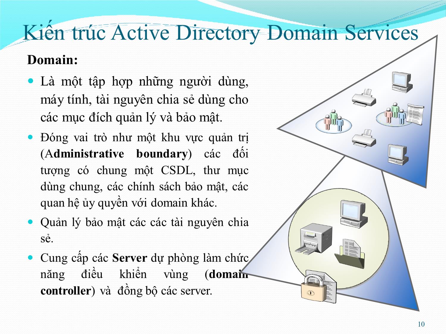 Bài giảng Quản trị mạng - Chương 2: Cài đặt và cấu hình Active - Phan Thị Thu Hồng trang 10