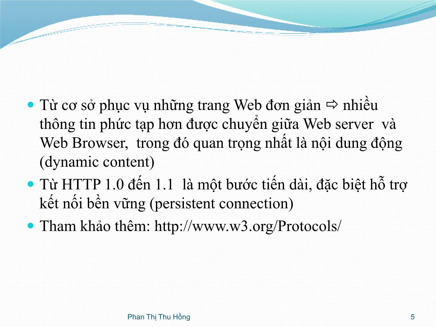 Bài giảng Quản trị mạng - Chương 5: Quản trị dịch vụ mạng - Phan Thị Thu Hồng trang 5