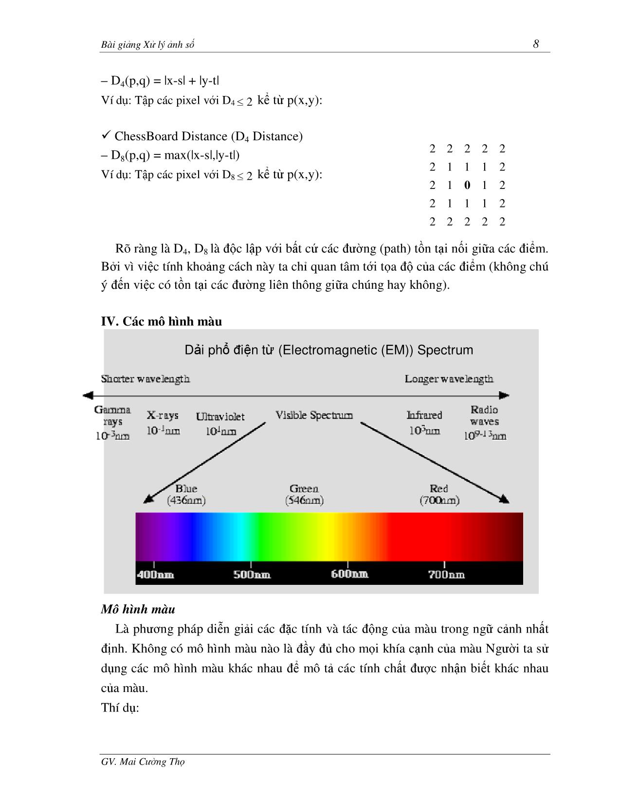 Giáo trình Xử lý ảnh số trang 8
