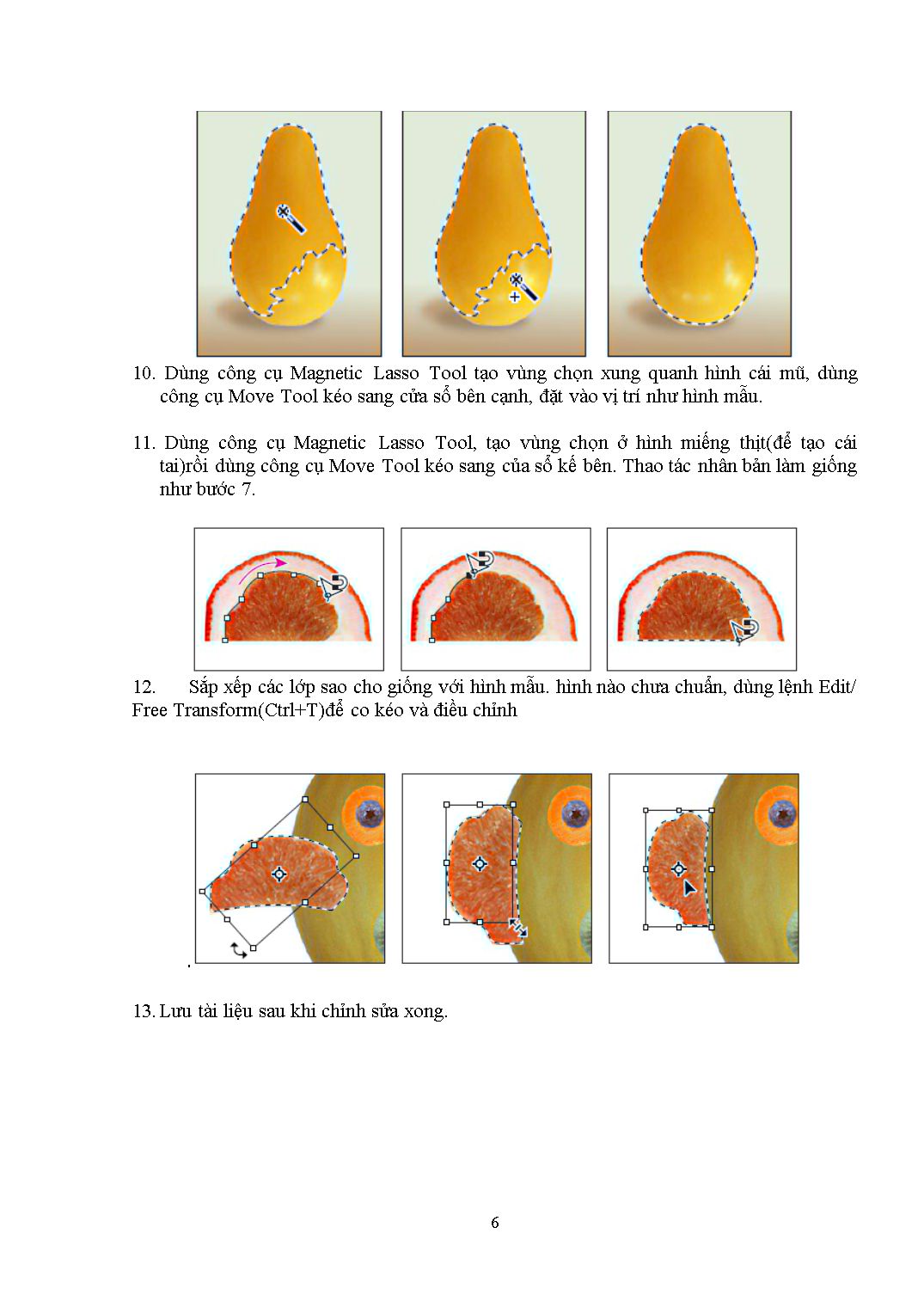 Bài tập thực hành Tin học ứng dụng trang 6