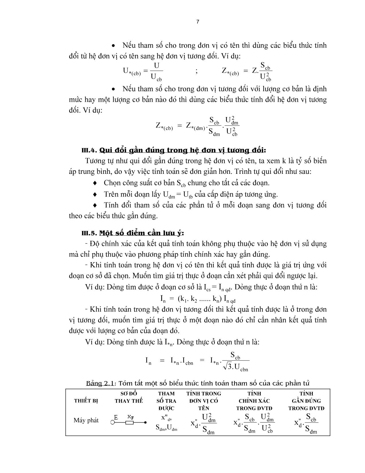 Tài liệu Các chỉ dẫn khi tính toán ngắn mạch trang 7