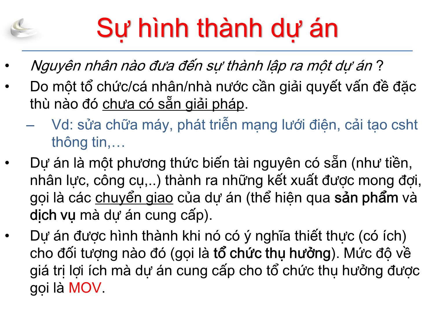 Bài giảng Tổ chức sản xuất sản phẩm đa phương tiện - Phần 3: Quản lý dự án - Tổng quan - Nguyễn Anh Hào trang 4