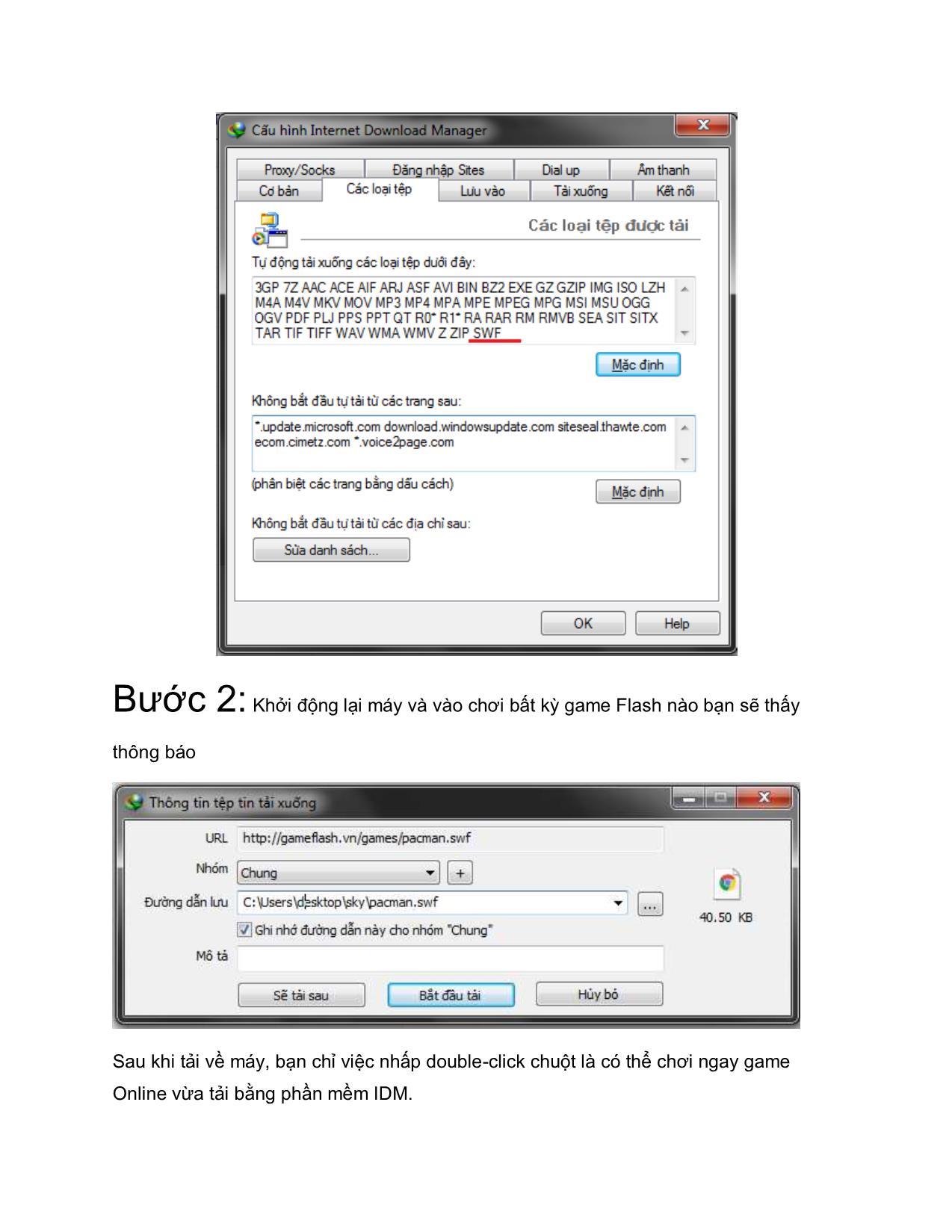 Tài liệu Cách dùng IDM để Download Game trang 5