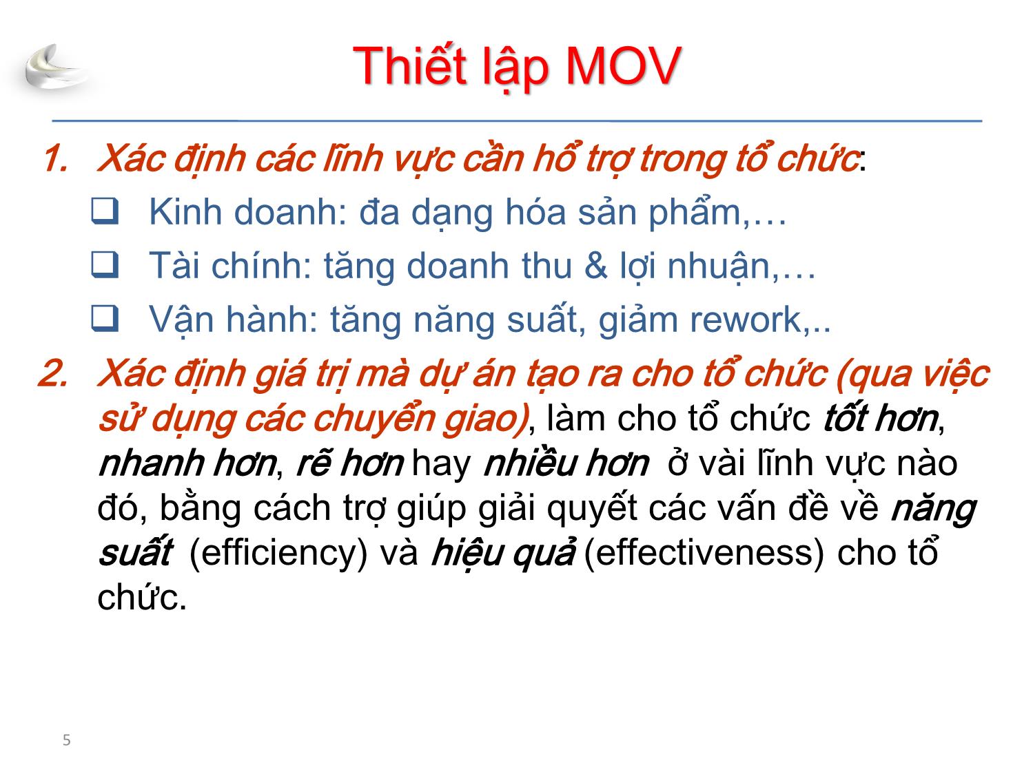 Bài giảng Tổ chức sản xuất sản phẩm đa phương tiện - Phần 3: Quản lý dự án - Quản lý chi phí - Nguyễn Anh Hào trang 5