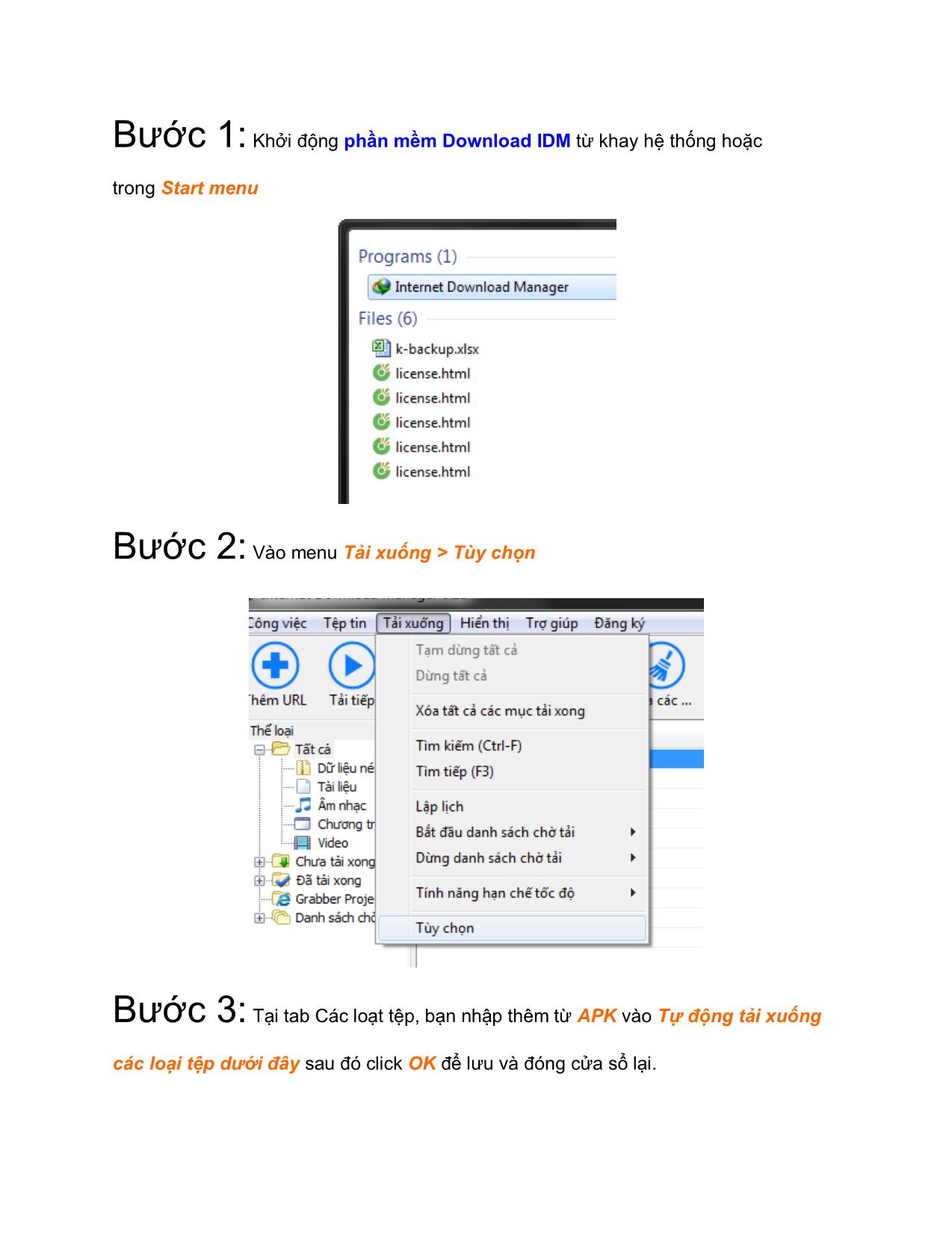 Tài liệu Cách tải file APK bằng IDM trang 2