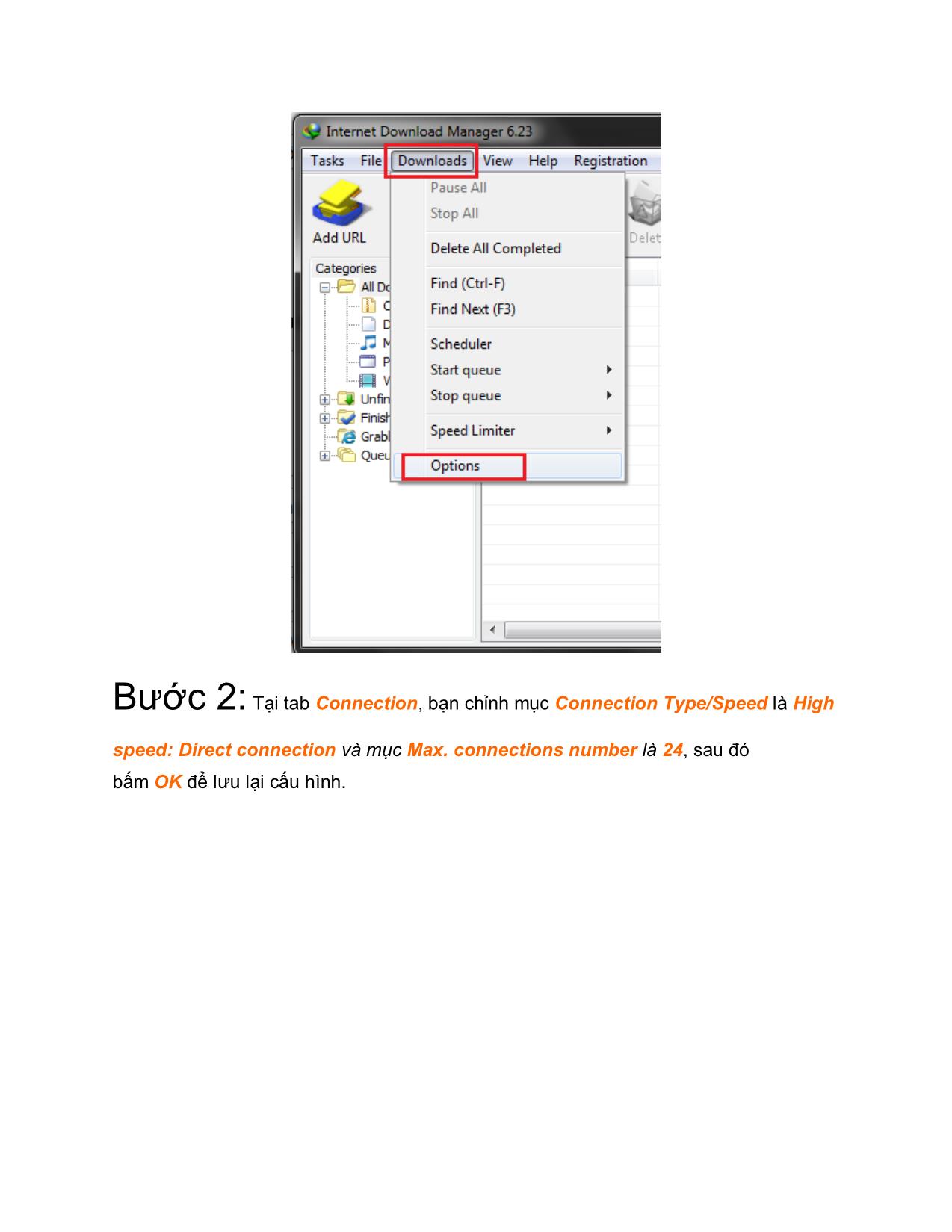 Tài liệu Cách tăng tốc độ Download IDM Internet Download Manager trang 3