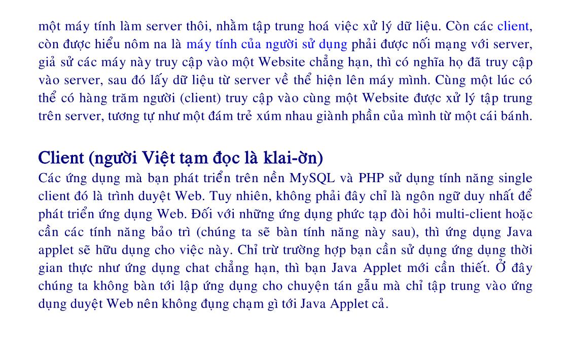 Bài giảng Lập trình web động với PHP/MySQL - Phần 1 - Tống Phước Khải trang 4