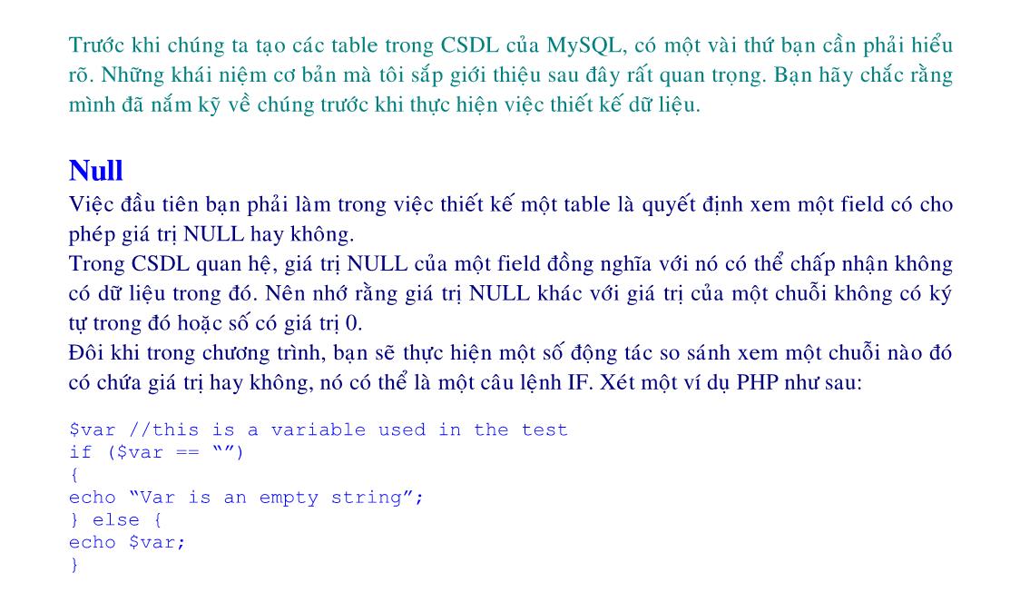 Bài giảng Lập trình web động với PHP/MySQL - Phần 2 - Tống Phước Khải trang 4