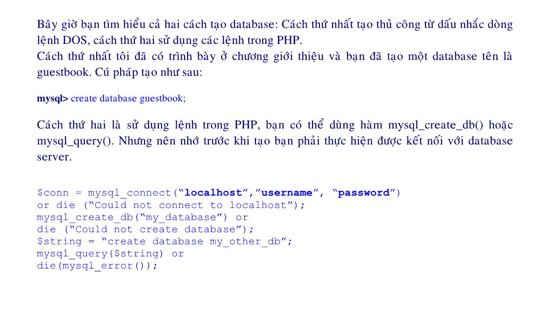 Bài giảng Lập trình web động với PHP/MySQL - Phần 2 - Tống Phước Khải trang 9