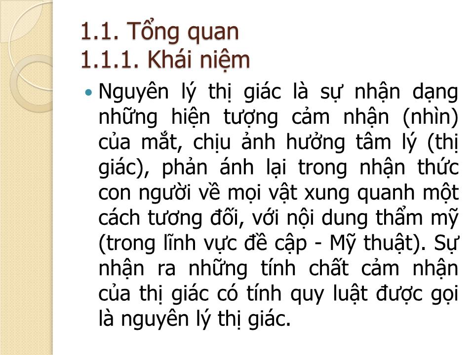 Bài giảng Nguyên lý thị giác - Chương 1: Tổng quan - Trần Nguyễn Duy Trung trang 2