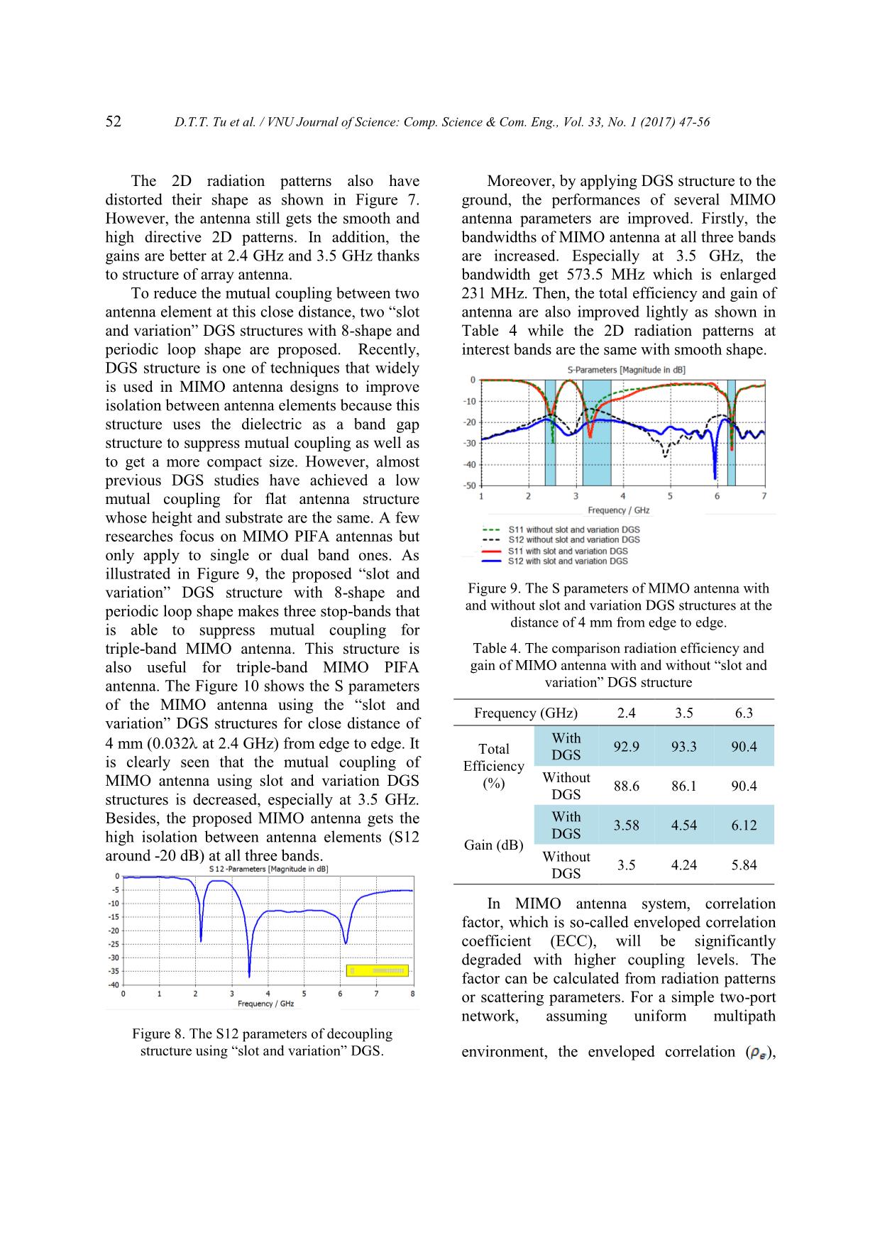 Compact triple - Band mimo antenna with high isolation for handheld application trang 6