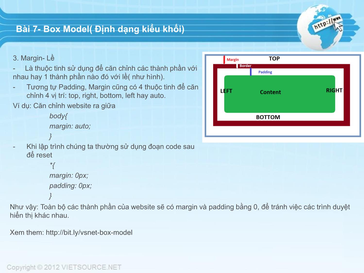 Bài giảng CSS - Bài 7: Box Model (Định dạng kiểu khối) trang 3