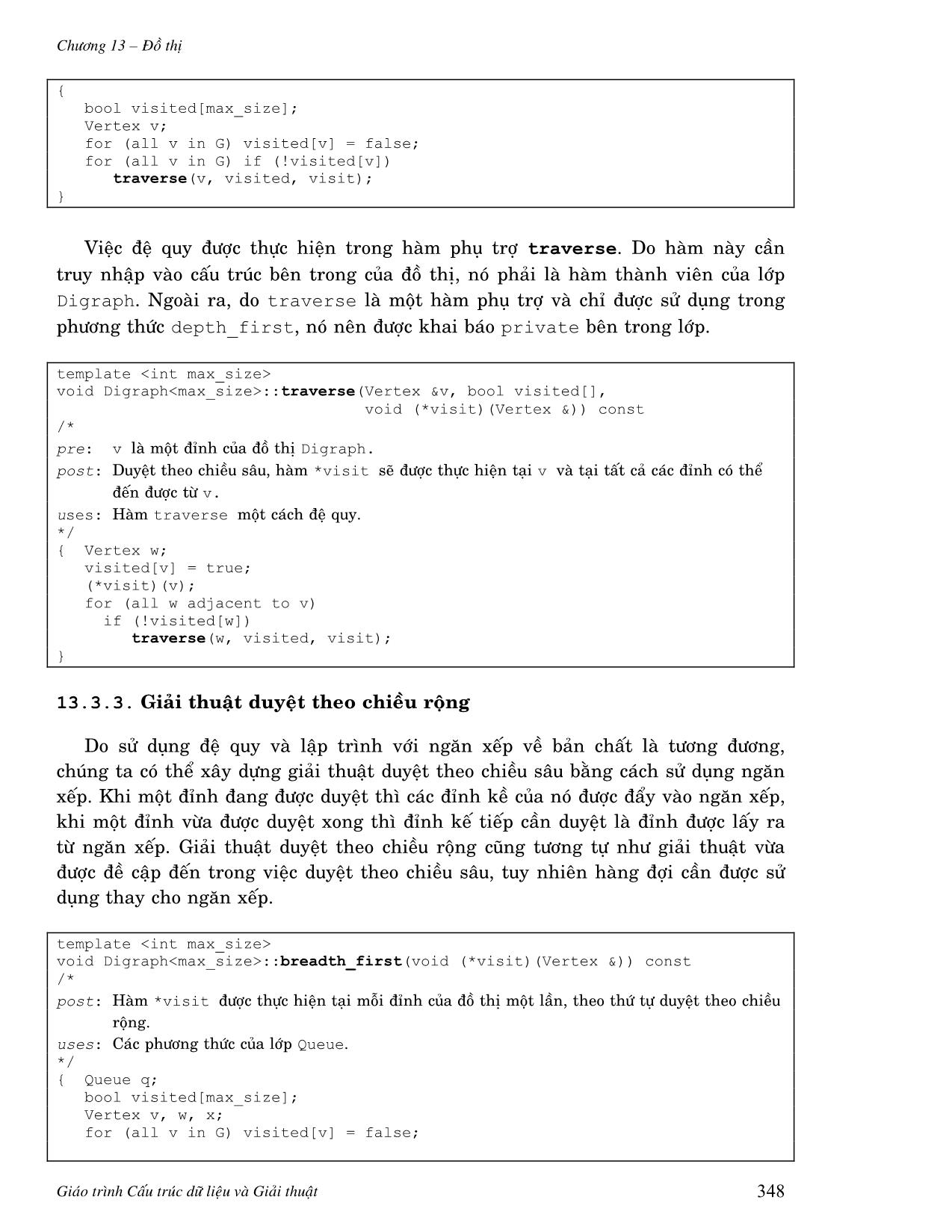 Giáo trình Cấu trúc dữ liệu - Chương 13: Đồ thị trang 10