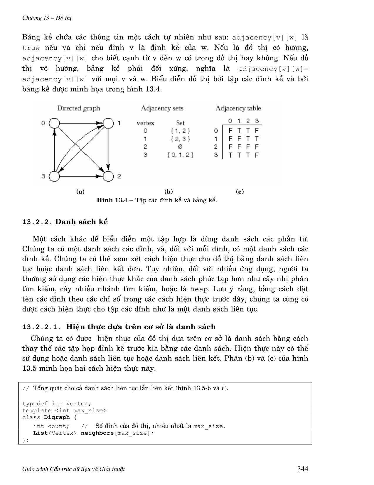 Giáo trình Cấu trúc dữ liệu - Chương 13: Đồ thị trang 6