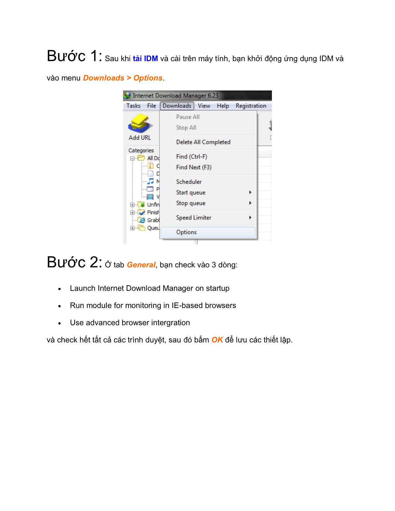 Tài liệu Chỉnh mặc định download và tắt tính năng khởi động cùng Windows của IDM trang 2