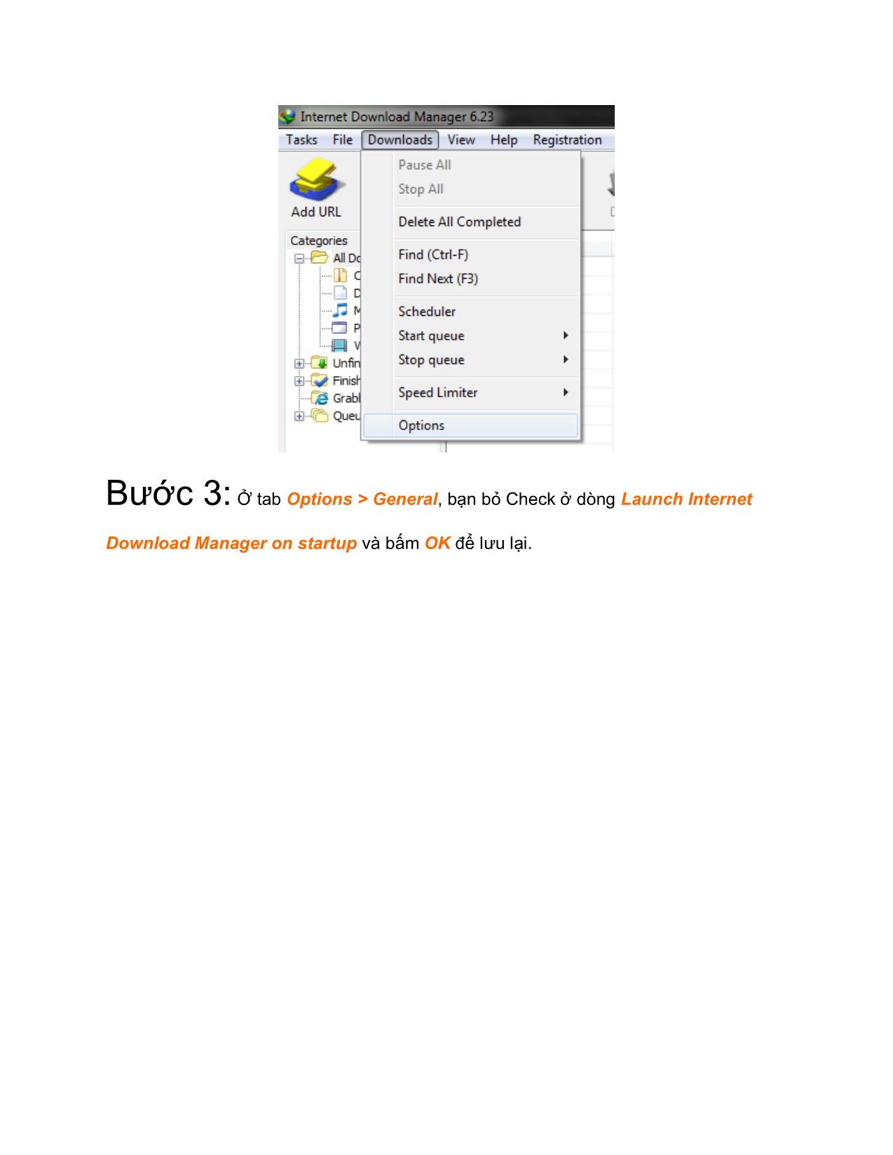 Tài liệu Chỉnh mặc định download và tắt tính năng khởi động cùng Windows của IDM trang 5