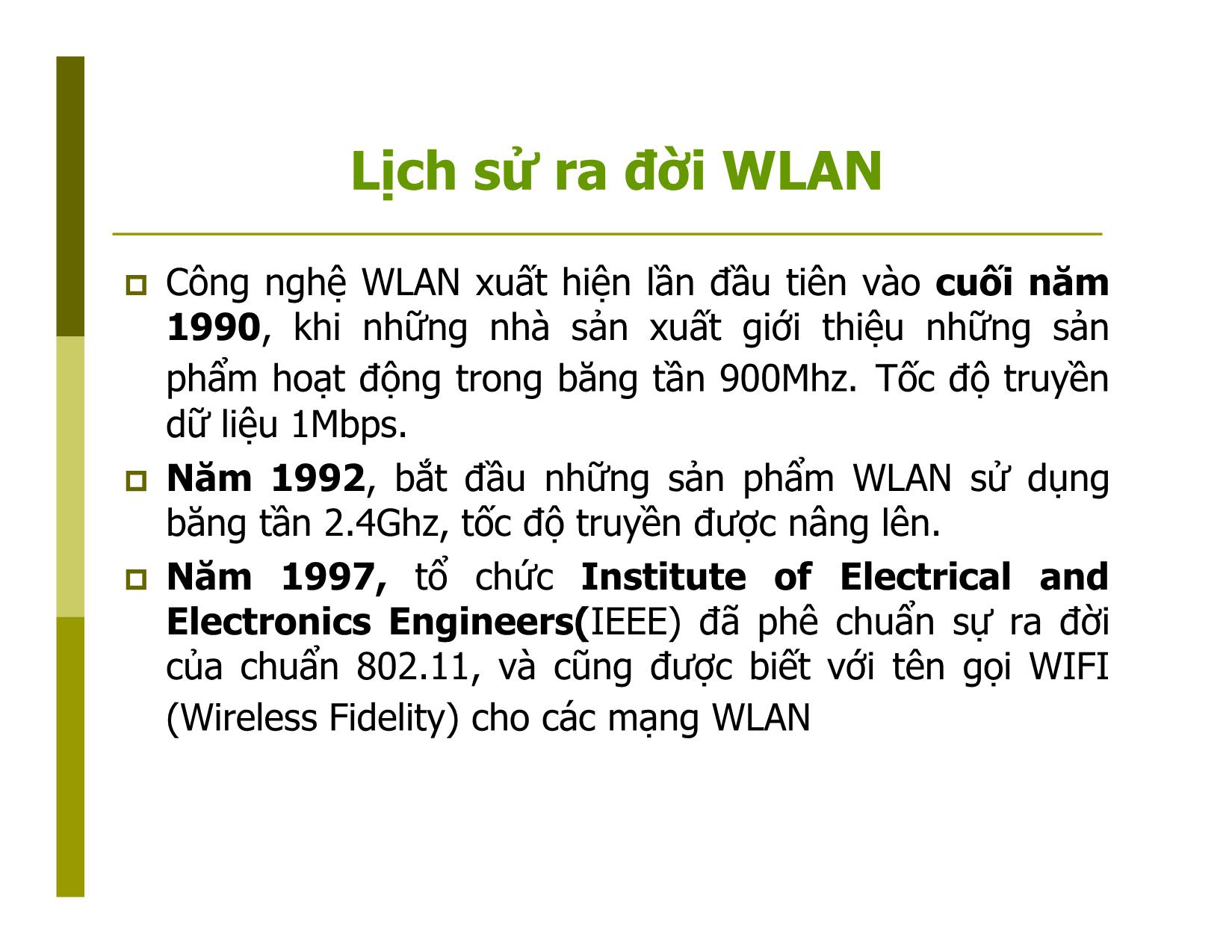 Bài giảng Mạng không dây - Chương 2: Wireless local area networks trang 8