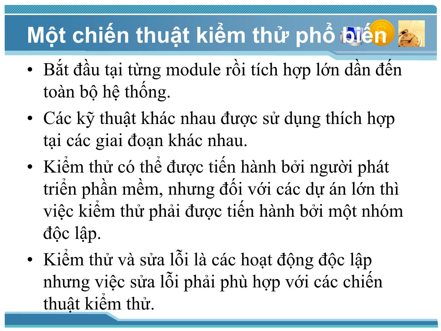 Bài giảng Kiểm thử phần mềm - Bài 3: Các cấp độ kiểm thử - Nguyễn Thị Thanh Trúc trang 3