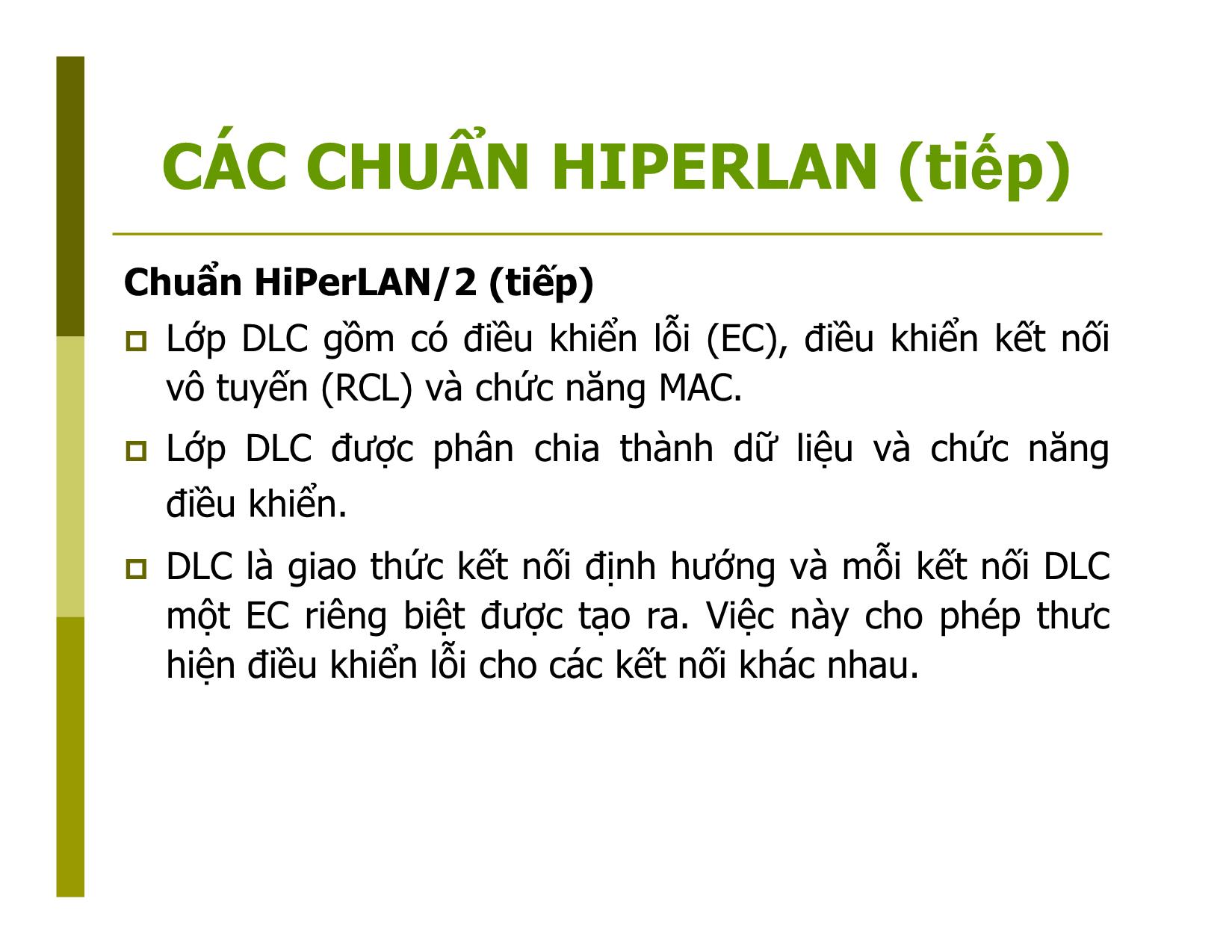 Bài giảng Mạng không dây - Chương 3: Wireless atm and ad hoc routing trang 10