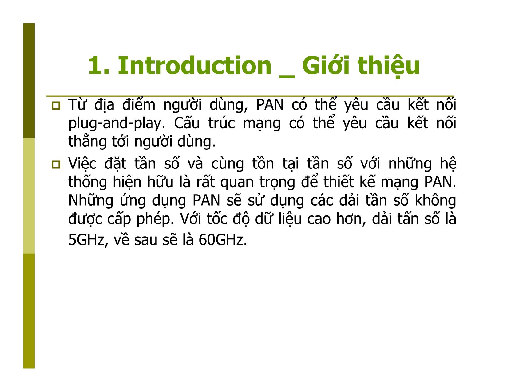 Bài giảng Mạng không dây - Chương 4: Personal area networks trang 6