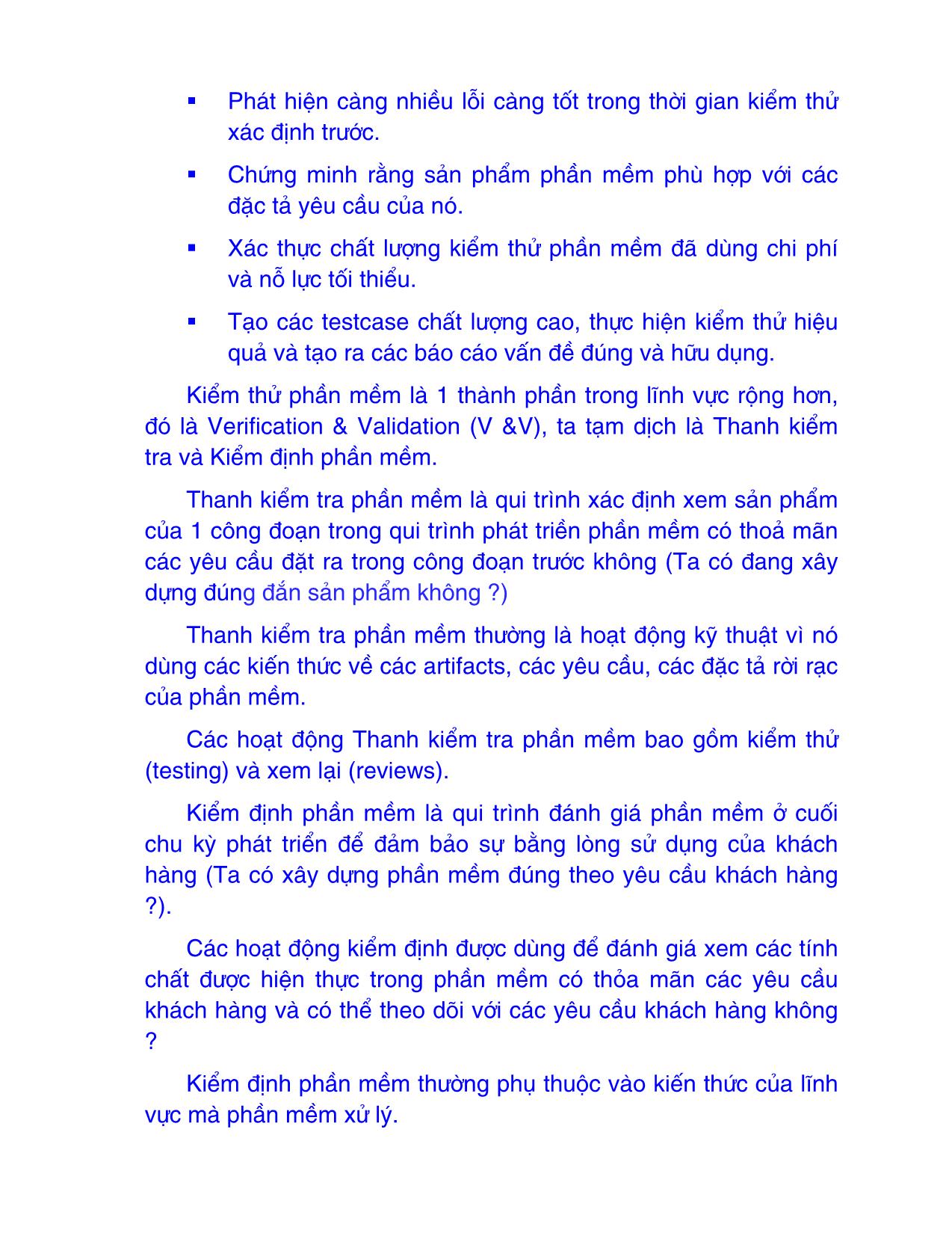 Bài giảng Kiểm thử phần mềm - Chương 1: Tổng quát về kiểm thử phần mềm - Nguyễn Văn Hiệp trang 3