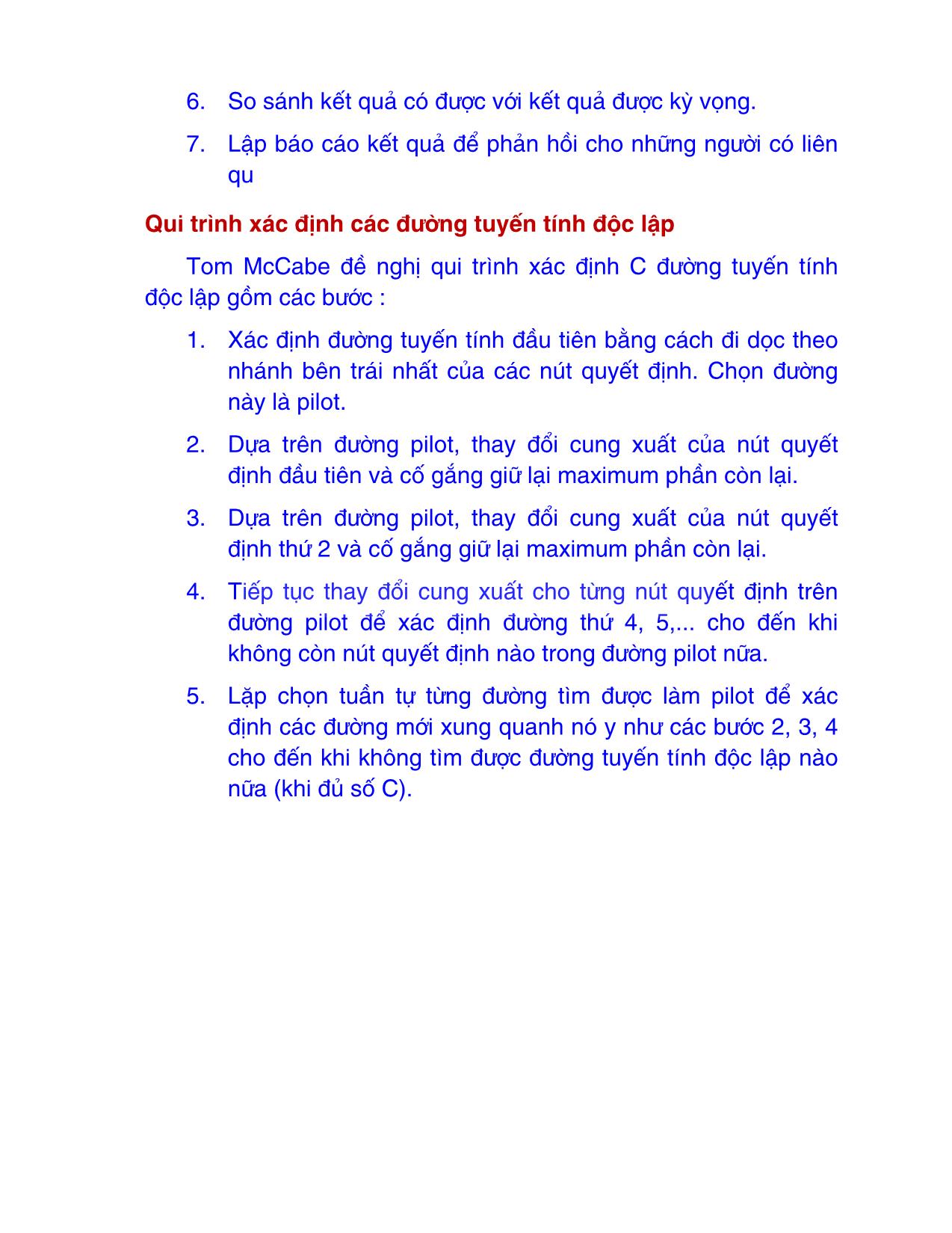 Bài giảng Kiểm thử phần mềm - Chương 3: Kỹ thuật kiểm thử hộp trắng - Nguyễn Văn Hiệp trang 9