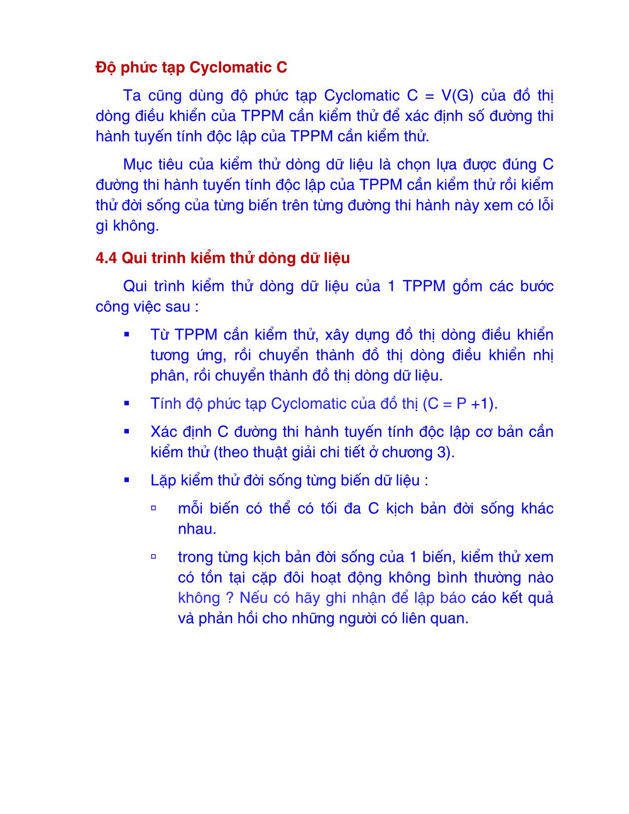 Bài giảng Kiểm thử phần mềm - Chương 4: Kỹ thuật kiểm thử hộp trắng - Nguyễn Văn Hiệp trang 5