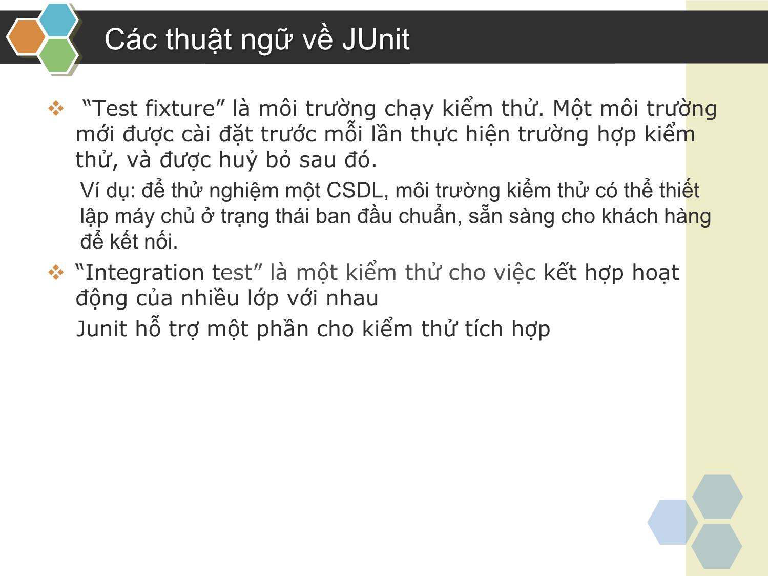 Bài giảng Kiểm thử phần mềm - Chương 5: JUnit - Nguyễn Thanh Hùng trang 4