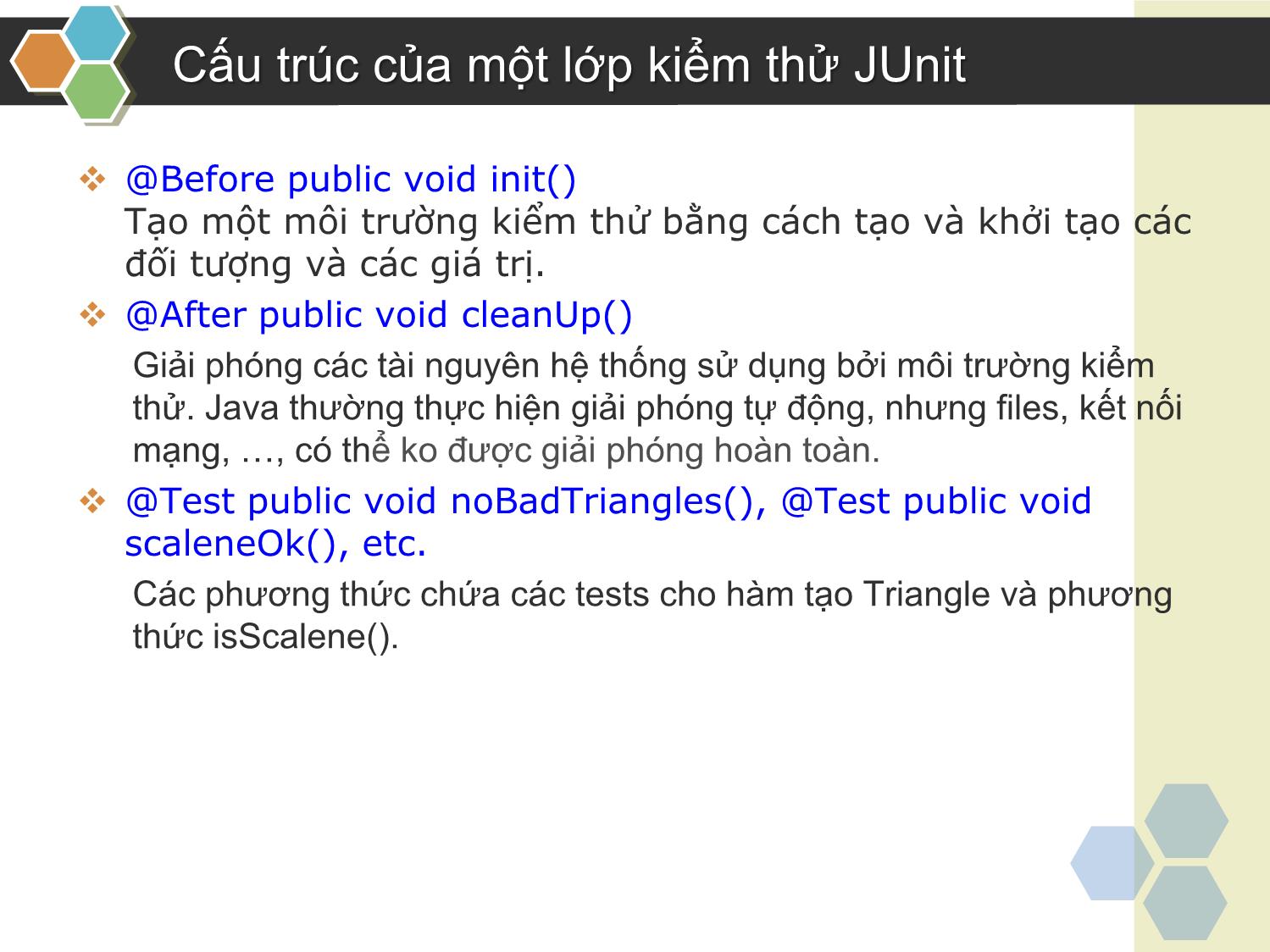 Bài giảng Kiểm thử phần mềm - Chương 5: JUnit - Nguyễn Thanh Hùng trang 6
