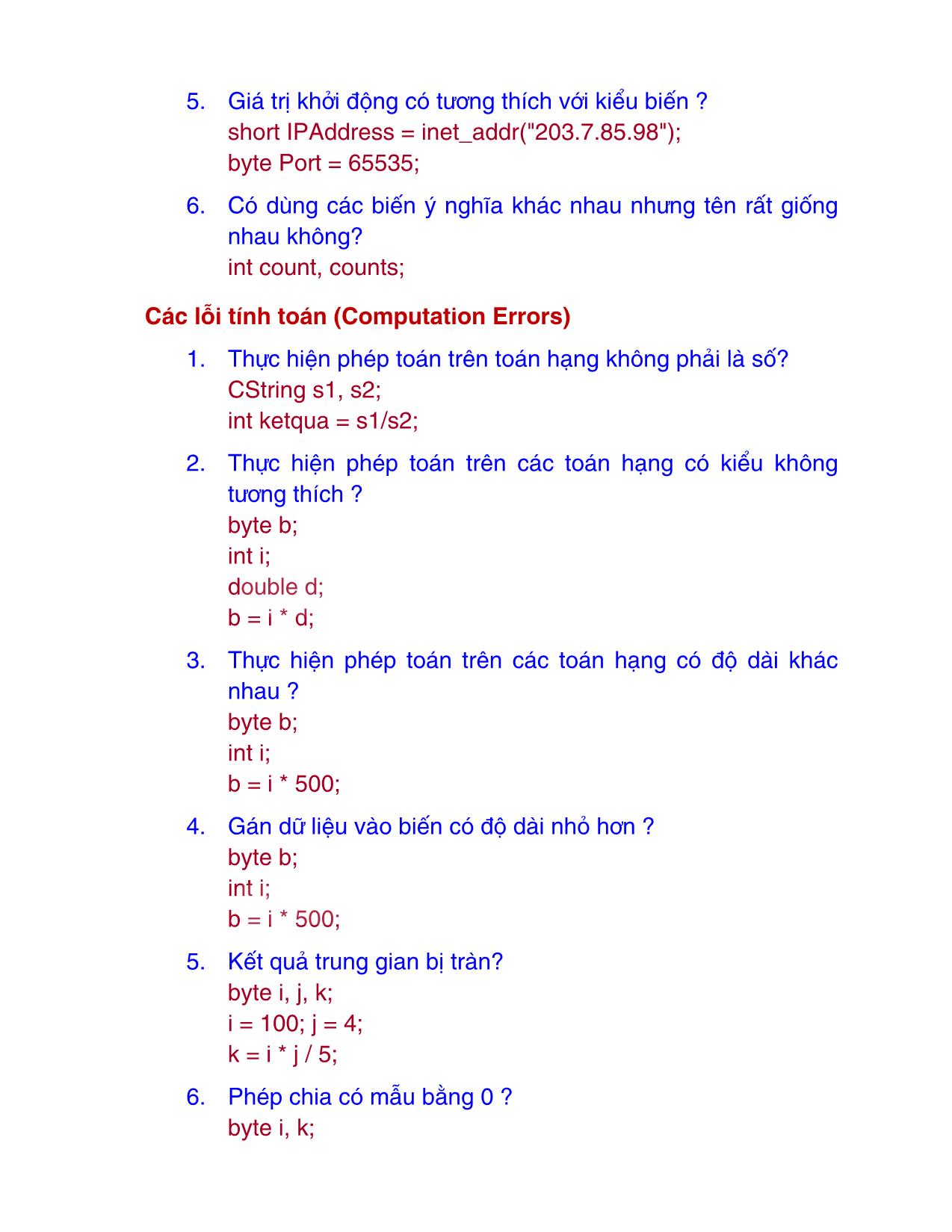 Bài giảng Kiểm thử phần mềm - Chương 7: Thanh tra, chạy thử & xem xét mã nguồn - Nguyễn Văn Hiệp trang 8