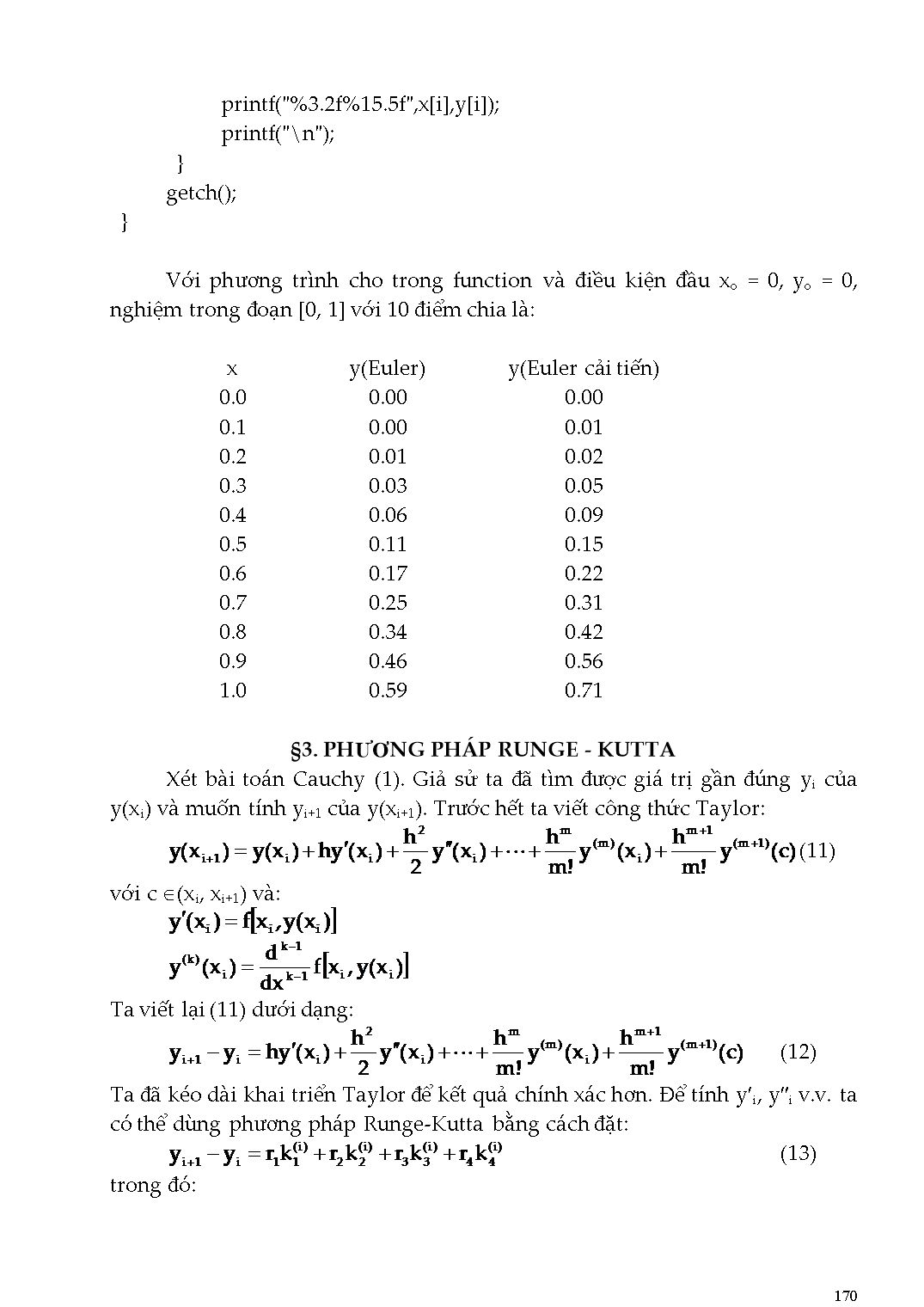 Giáo trình Tin học - Chương 7: Giải phương trình vi phân trang 5