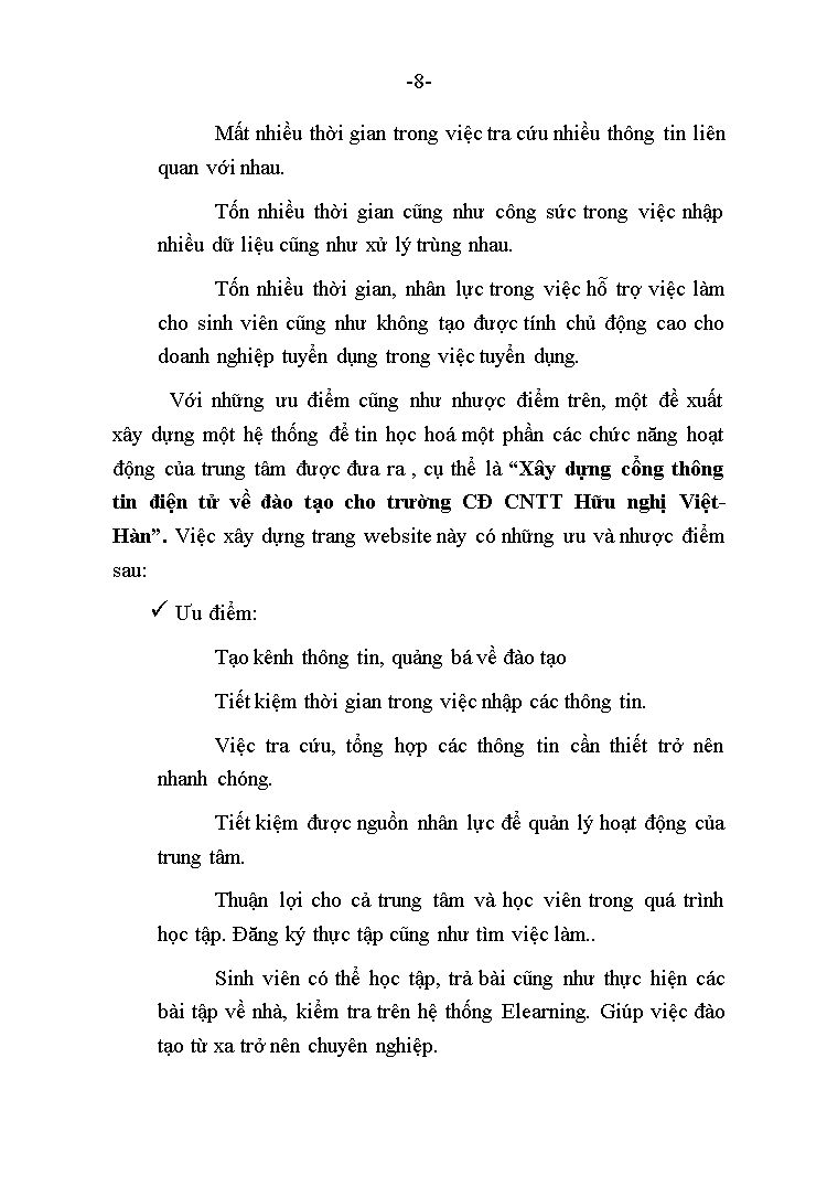 Tóm tắt Đồ án Mạng máy tính - Xây dựng cổng thông tin điện tử về đào tạo cho trường Cao đẳng Công nghệ thông tin hữu nghị Việt Hàn trang 9