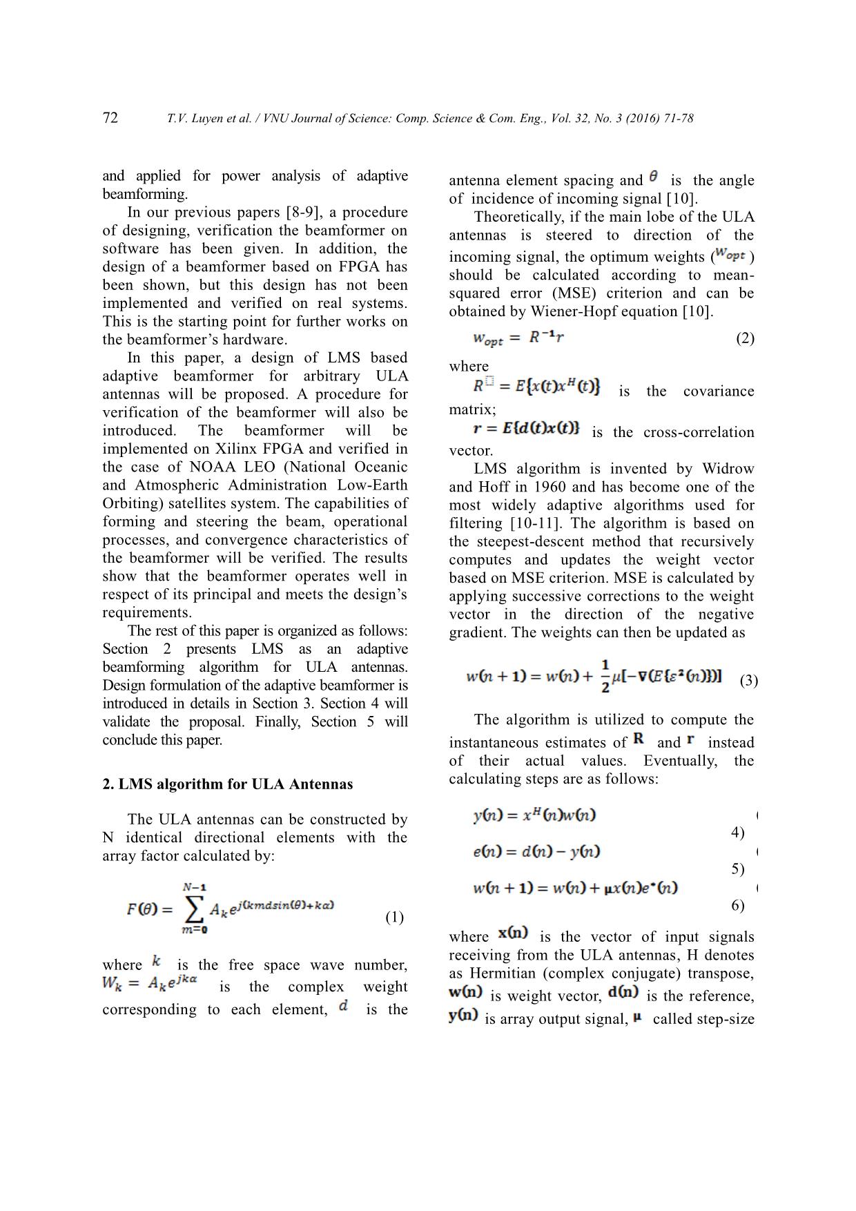 Design of LMS based adaptive beamformer for ULA antennas trang 2