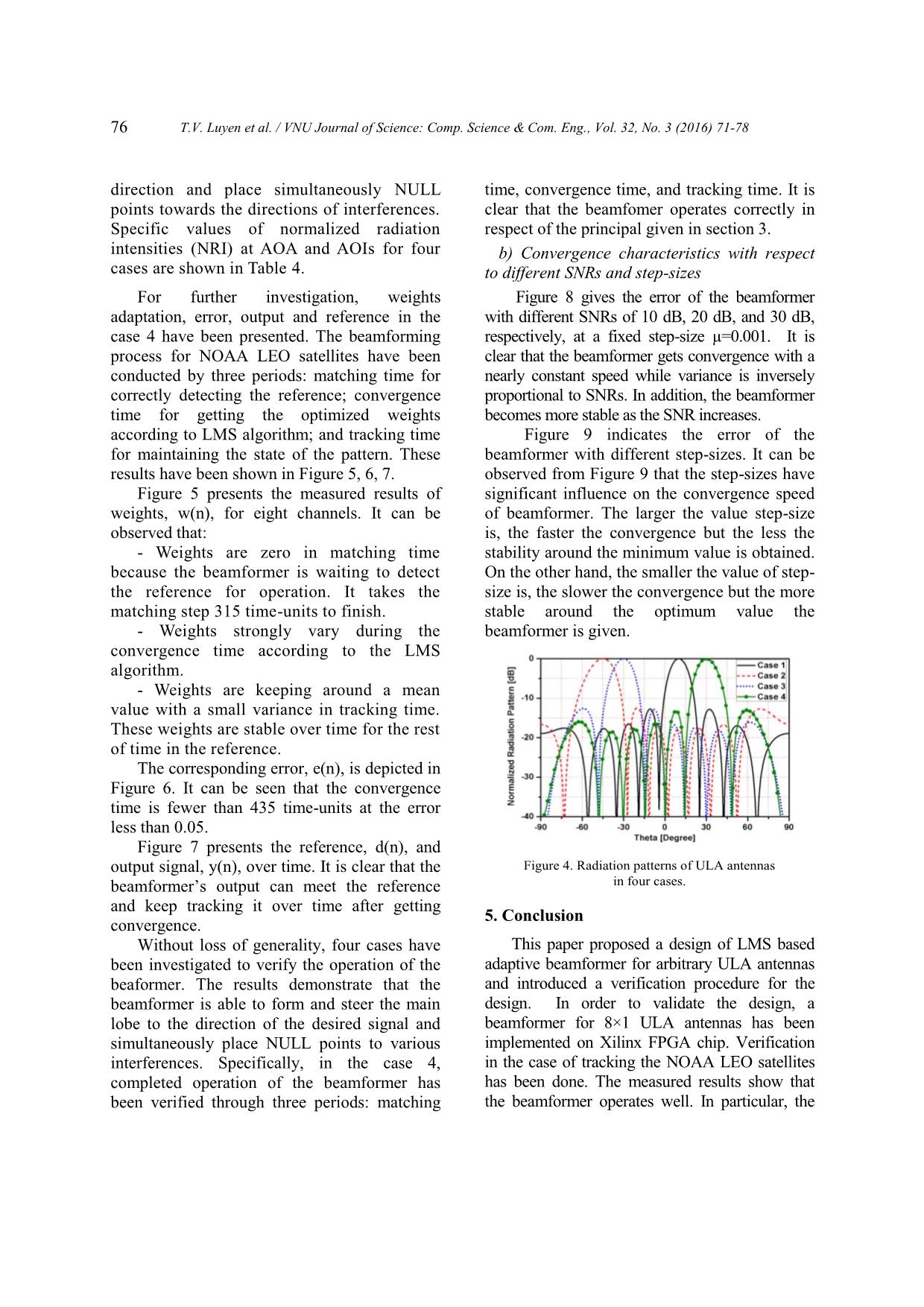 Design of LMS based adaptive beamformer for ULA antennas trang 6